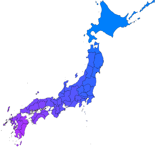 日本地図(透過)